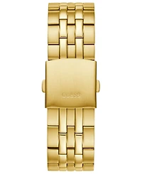Guess Men's Gold-Tone Stainless Steel Bracelet Watch 44mm