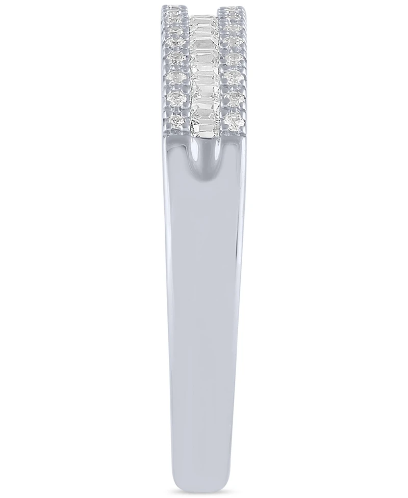 Diamond Baguette Band (1/5 ct. t.w.) in 10k White Gold