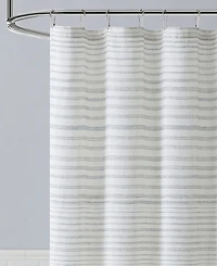 Tommy Bahama Home Tidal Stripe Dobby Shower Curtain, 72" X 72"