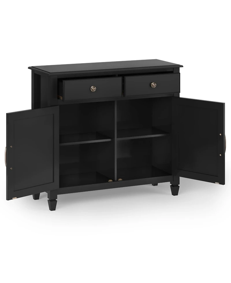 Simpli Home Connaught Solid Wood Entryway Storage Cabinet