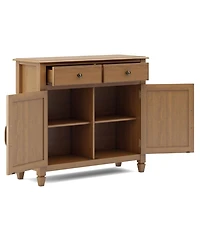 Simpli Home Connaught Solid Wood Entryway Storage Cabinet
