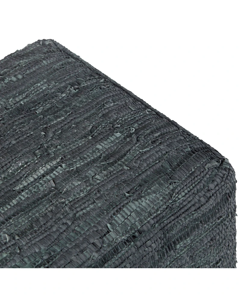 Simpli Home Fredrik Square Pouf