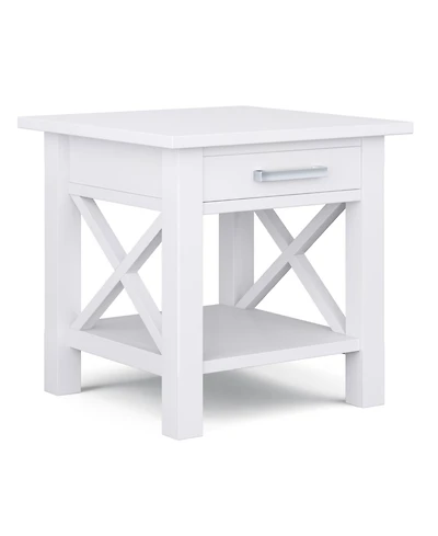 Simpli Home Kitchener Solid Wood End Table