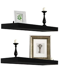 Sorbus 2 Pack 24 Inch Wall Mounted Floating Shelves for Bedroom, Decor, Kitchen