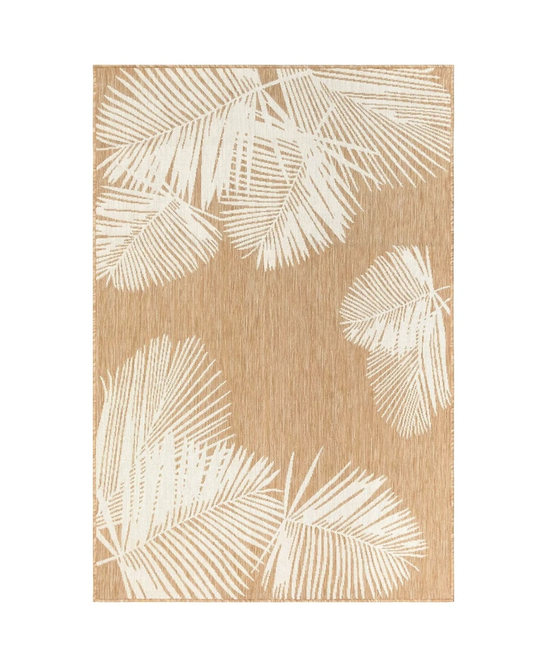 Liora Manne' Carmel Palm 4'10" x 7'6" Outdoor Area Rug