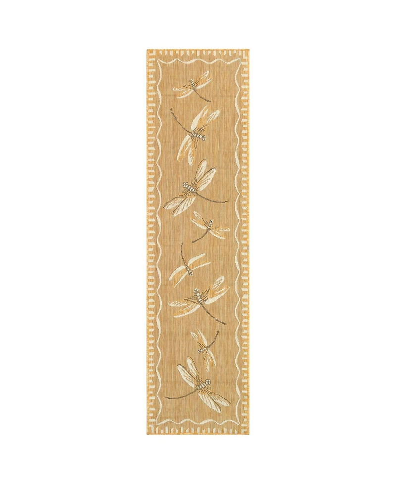 Liora Manne' Carmel Dragonfly 1'11" x 7'6" Runner Rug