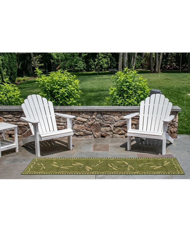 Liora Manne' Carmel Dragonfly 1'11" x 7'6" Runner Rug