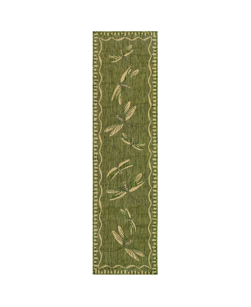 Liora Manne' Carmel Dragonfly 1'11" x 7'6" Runner Rug
