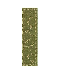 Liora Manne' Carmel Dragonfly 1'11" x 7'6" Runner Rug