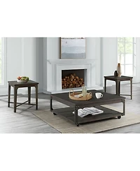 Picket House Furnishings Cera Square End Table with Usb