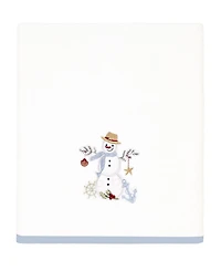 Avanti Coastal Snowman Cotton Bath Towel, 27" x 50"