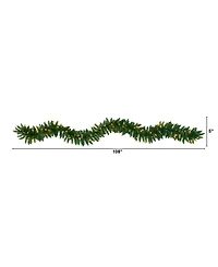 Nearly Natural Christmas Pine Artificial Garland with 50 Warm Led Lights
