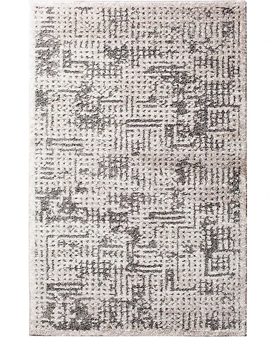 Closeout! Portland Textiles Urban Exposure Mondamin Silver 7'10" x 9'10" Area Rug