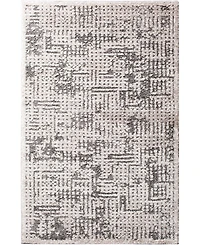 Closeout! Portland Textiles Urban Exposure Mondamin Silver 7'10" x 9'10" Area Rug