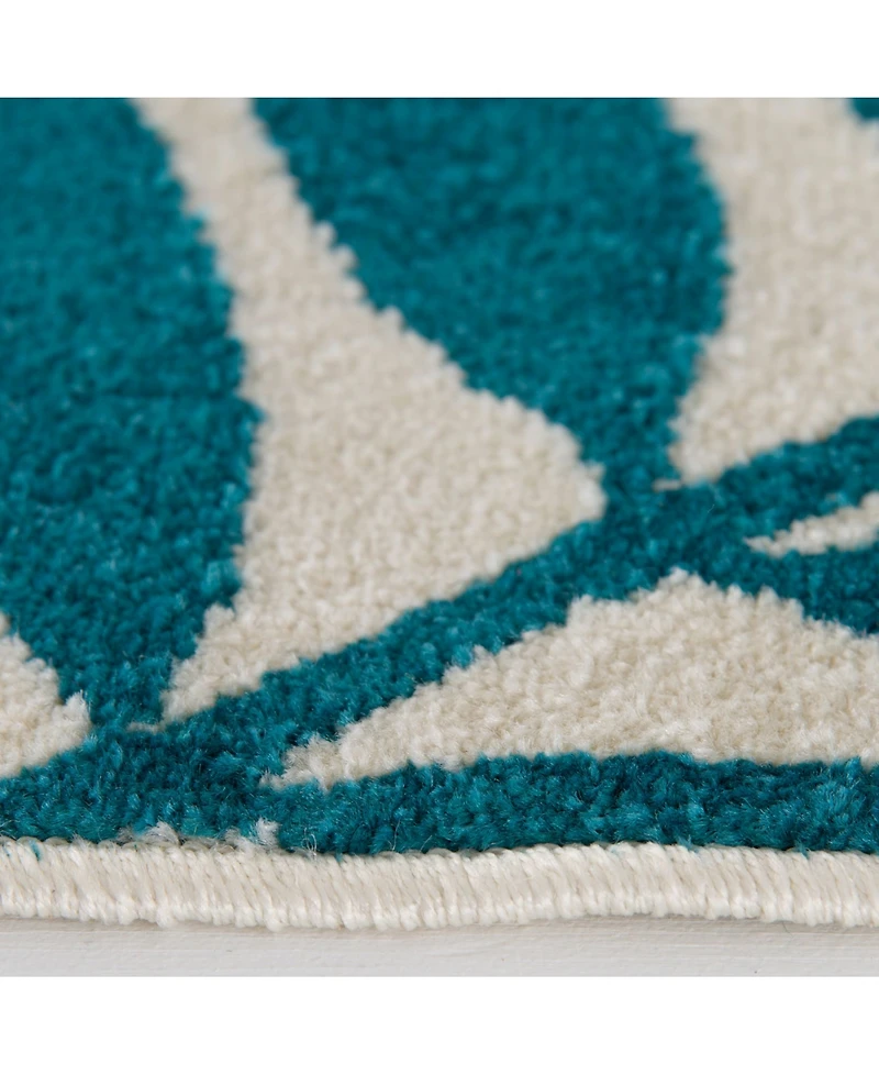 Closeout! Portland Textiles Tropicana Blythewood White 3'3 x 5' Outdoor Area Rug
