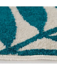 Closeout! Portland Textiles Tropicana Blythewood White 3'3 x 5' Outdoor Area Rug