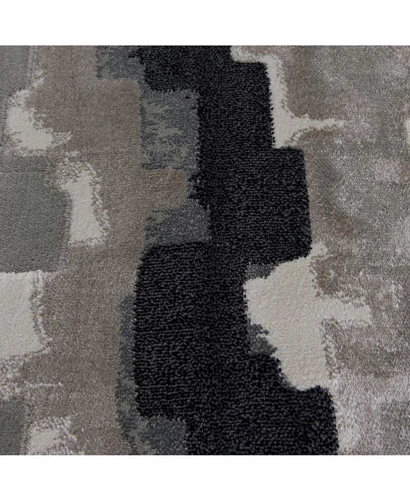 Closeout! Portland Textiles Genova Erasto Gray 7'10" x 7'10" Round Rug
