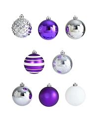 Nearly Natural Holiday Shatterproof, 64 Count Christmas Tree Ornament Set