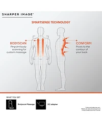 Sharper Image Smart-sense Shiatsu Realtouch Chair Pad