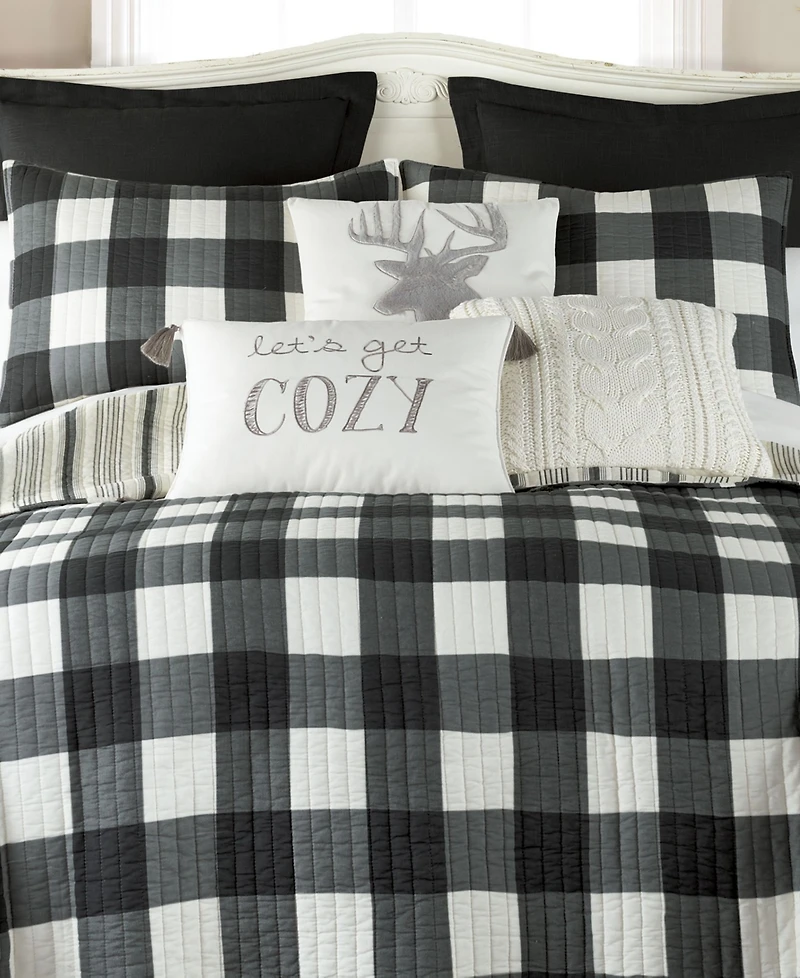 Levtex Camden Buffalo Check Reversible -Pc. Quilt Set