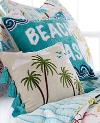 Homthreads Beach Days Beach Please Decorative Pillow, 18" x 18"