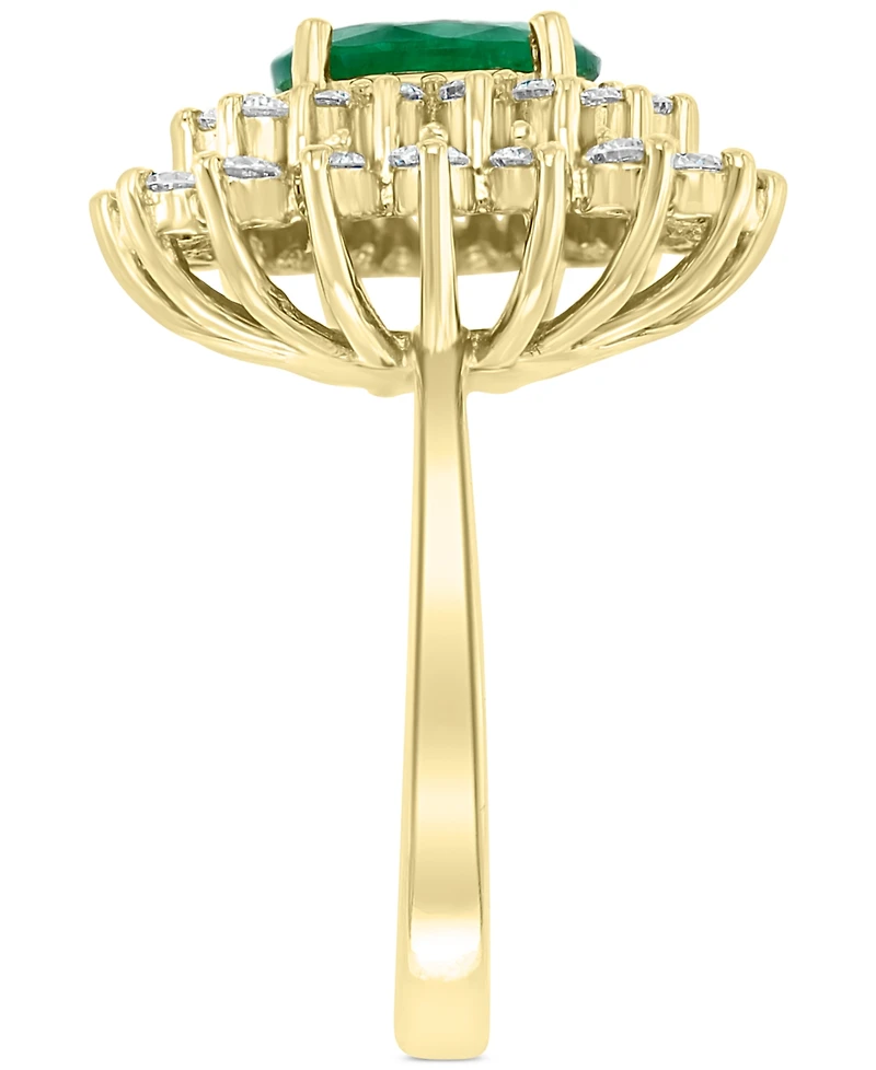 Effy Emerald (1-1/2 ct. t.w.) & Diamond (1 ct. t.w.) Ring in 14k Gold