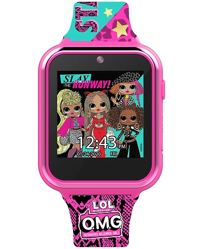 Accutime Kid's Omg Multicolored Silicone Touchscreen Smart Watch 46x41mm