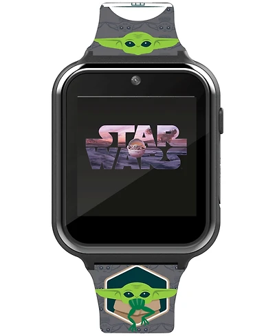 Accutime Kid's Star Wars Baby Yoda Gray Silicone Strap Smart Watch 46x41mm