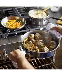 KitchenAid 5-Ply Clad Stainless Steel 10 Piece Cookware Induction Pots and Pans Set