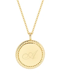 brook & york 14K Gold Plated Charlie Initial Pendant - Gold-plated