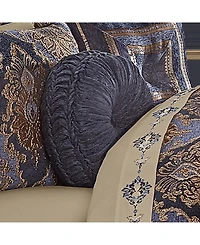 J Queen New York Woodstock Tufted Decorative Pillow, 15" Round