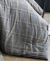 Kenneth Cole New York Sussex Brushed Cotton Flannel Duvet Cover Set, King