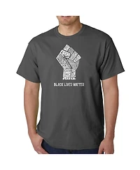 La Pop Art Men's Black Lives Matter Word Art T-Shirt