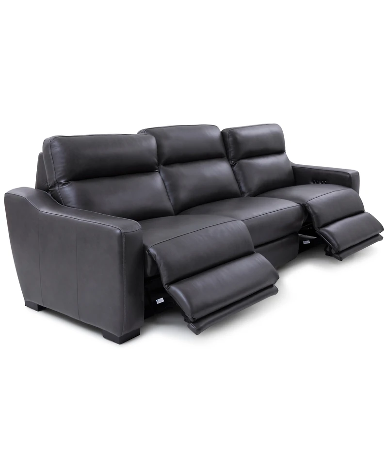 Gabrine -Pc. Leather Sofa with 2 Power Recliners