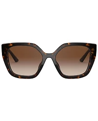 Prada Monochrome Rectangular Women's Sunglasses, Pr 24XS