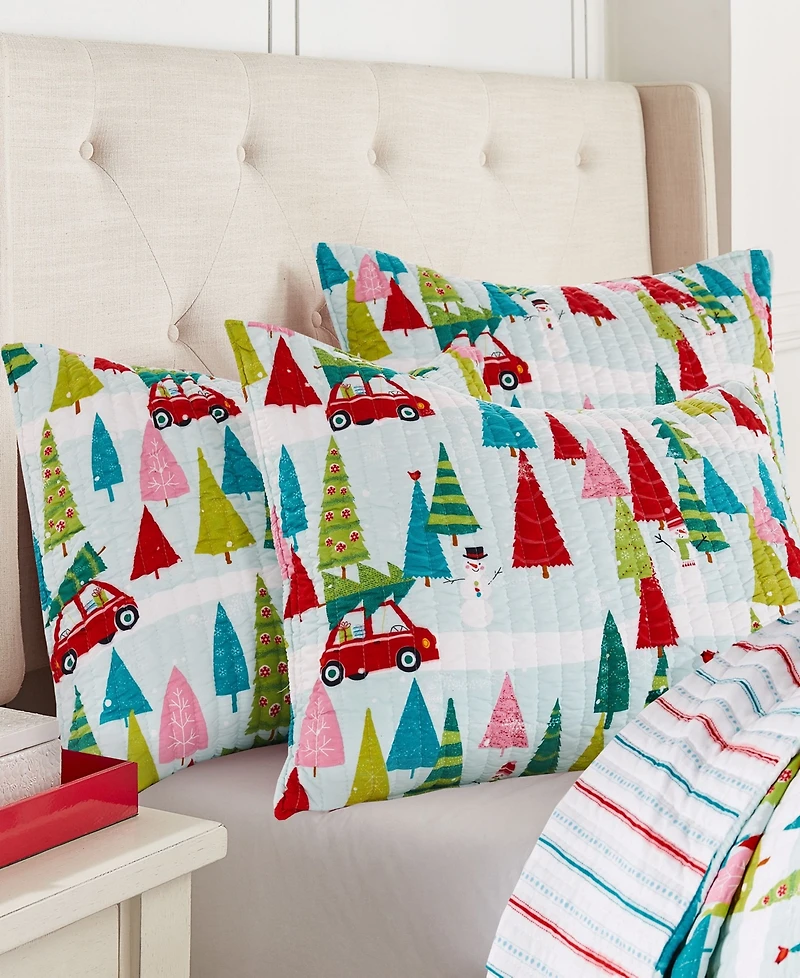 Levtex Holly Jolly Quilted 2-Pc. Sham Set, King