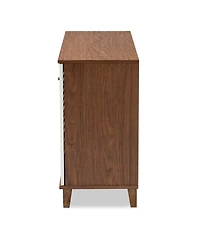 Baxton Studio Coolidge 8-Shelf Shoe Storage Cabinet