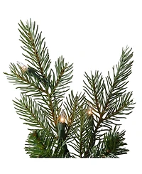 National Tree Company 9' "Feel Real" Nordic Spruce Medium Hinged Tree with 1100 Clear Lights