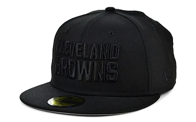 New Era Cleveland Browns Black on Black 59FIFTY Cap