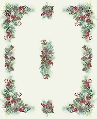 Laural Home Winter Garland Tablecloth -70"x 84"