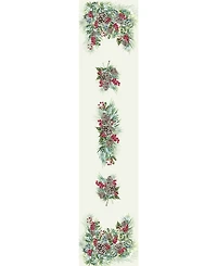 Laural Home Winter Garland Table Runner - 13"x 90"