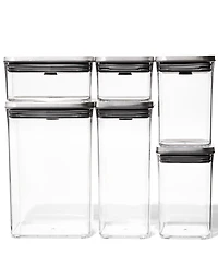 Oxo Steel Pop Food Storage Containers, Set of 6
