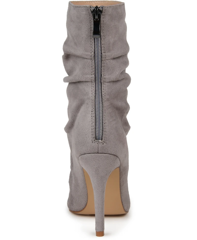 Journee Collection Women's Markie Rouched Stiletto Dress Booties