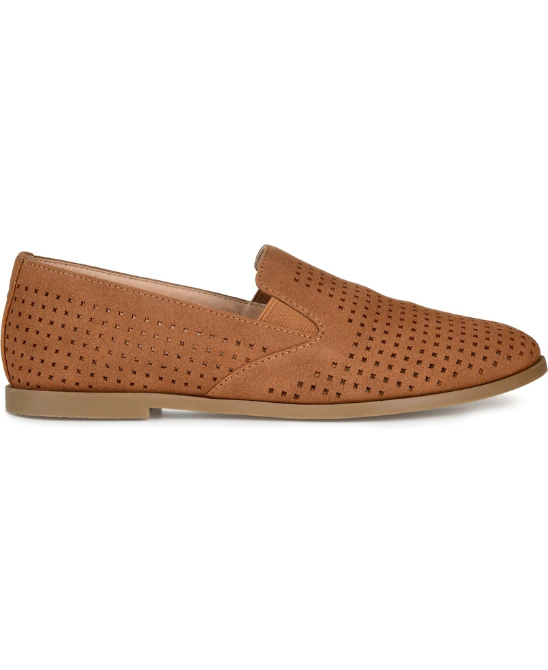 Journee Collection Women's Lucie Perforated Slip On Loafers