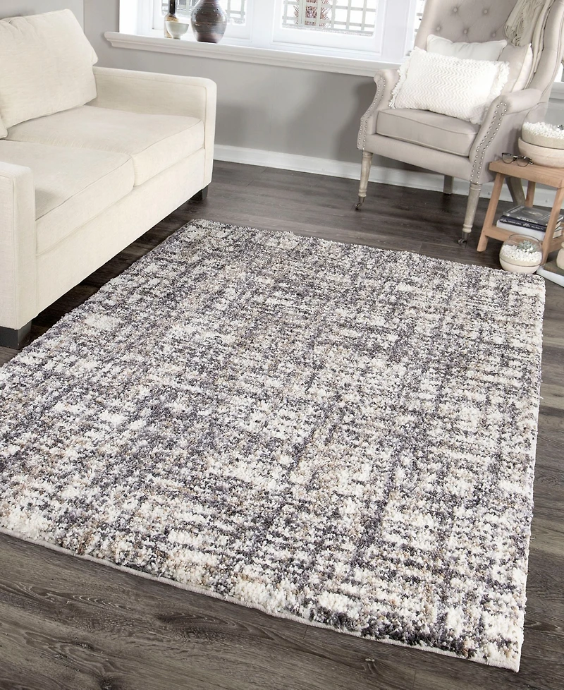 Closeout! Orian Cotton Tail Cross Thatch 5'3" x 7'6" Area Rug