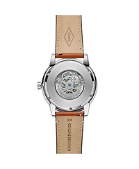 Fossil Men's Townsman Brown Leather Strap Watch 48mm