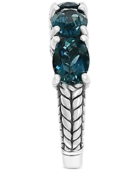 Effy London Blue Topaz Statement Ring (3-3/4 ct. t.w.) in Sterling Silver