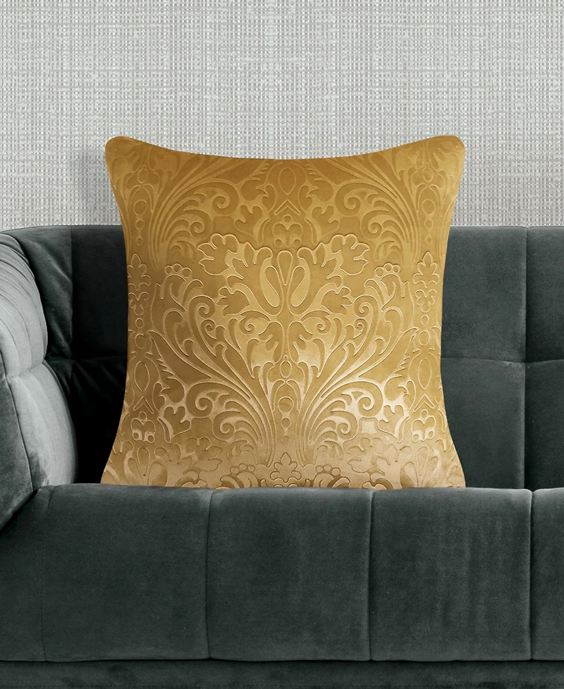 Edie@Home Embossed Velvet Decorative Pillow, 20" x