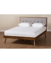 Alke Mid-Century Modern Queen Size Platform Bed