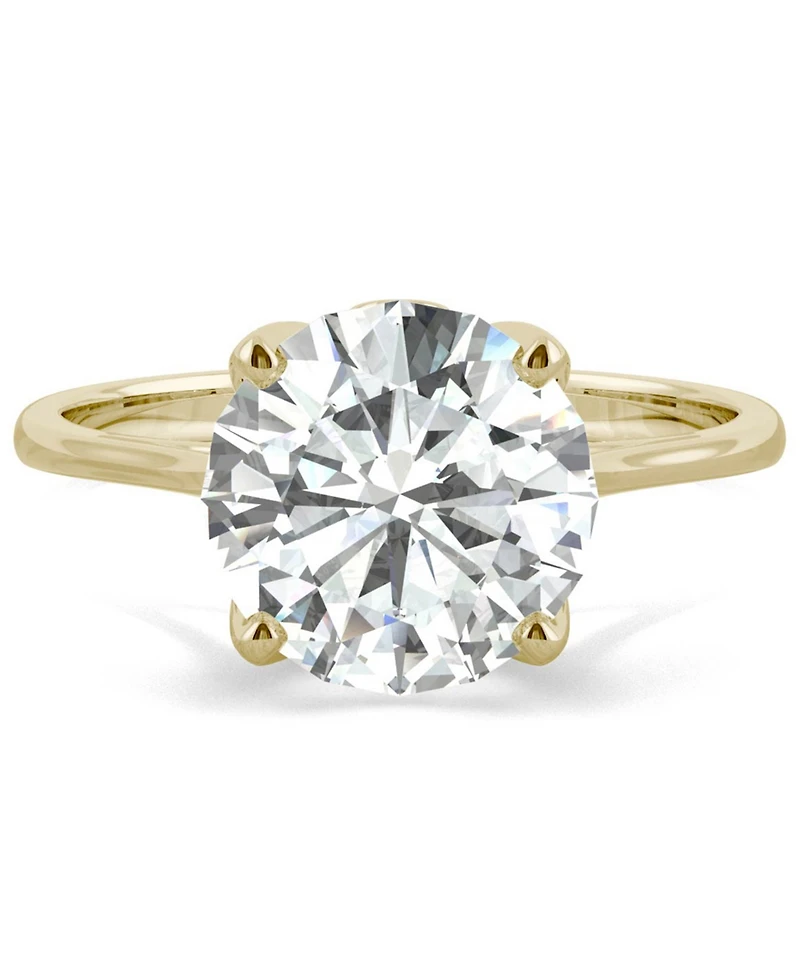 Moissanite Round Solitaire Ring (2-3/4 ct. tw. Diamond Equivalent) 14k White Gold or Yellow